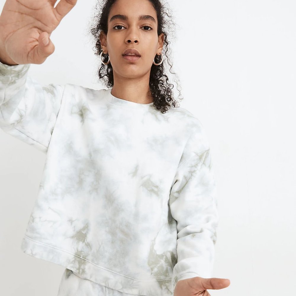 Madewell Tie-Dye (Re)sourced Cotton Swing Sweatshirt - Size XXS